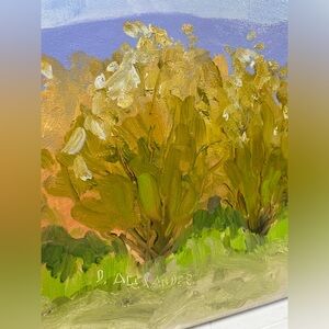 Original signed painting.  Fall trees.  Signed.